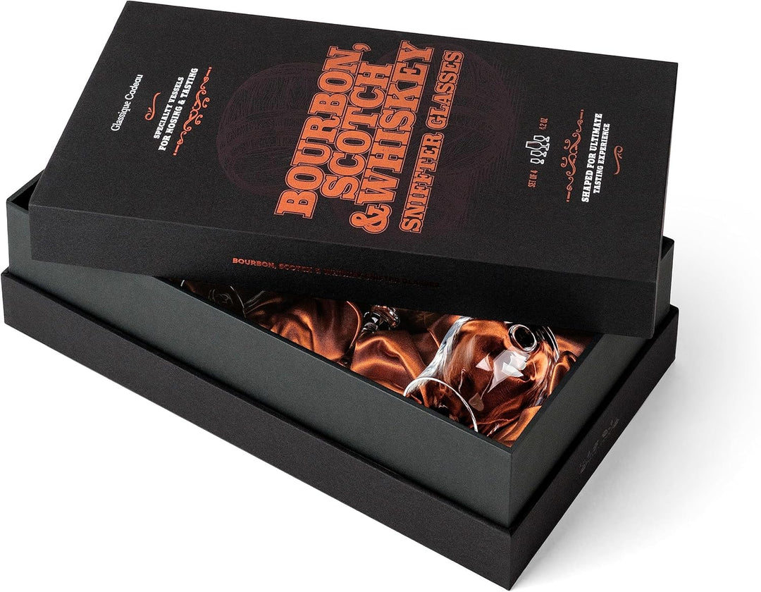 Whiskey, Bourbon and Scotch Tasting Glasses | Set of 4 | 4 oz