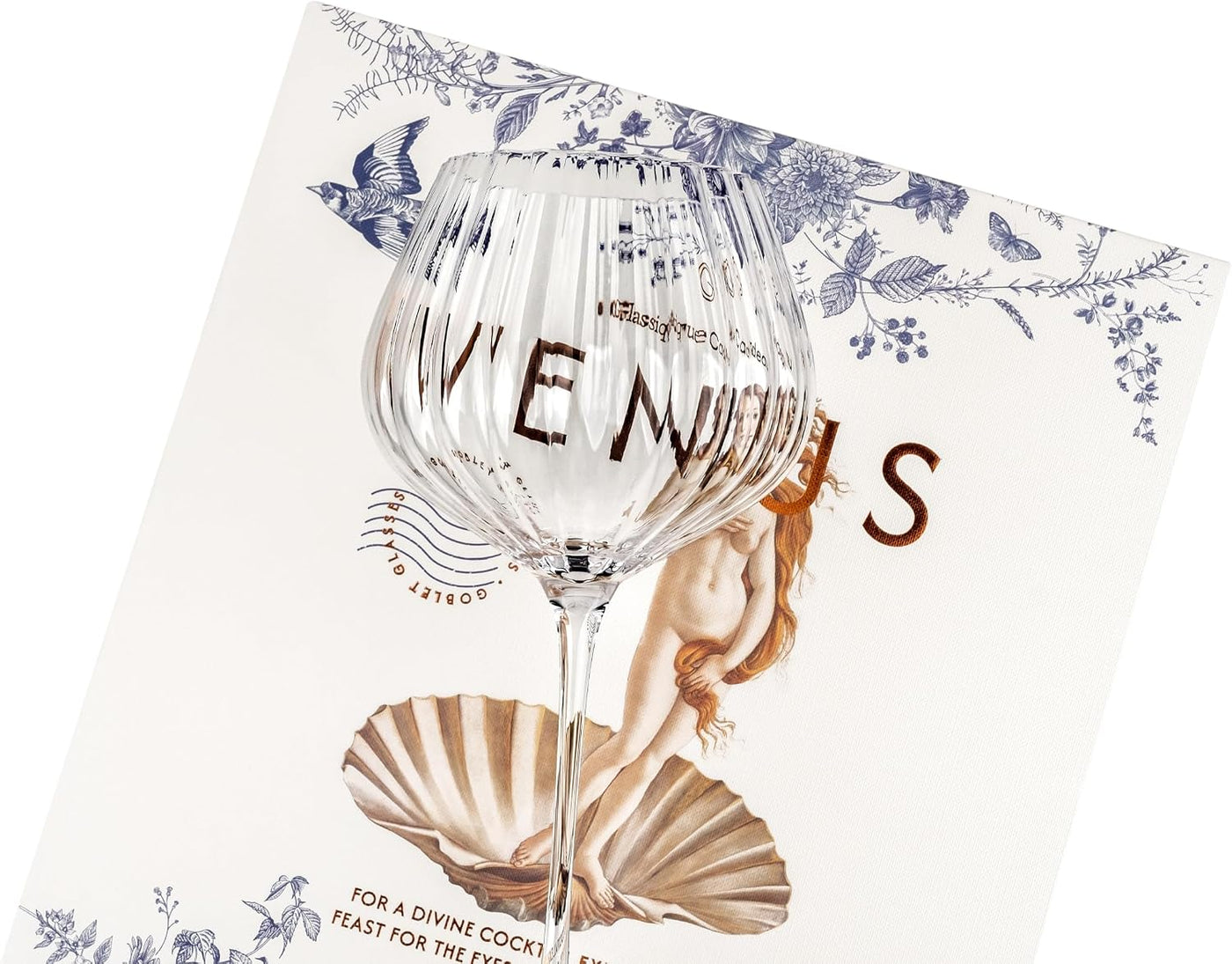 Venus Seashell Balloon Goblet Cocktail Glasses