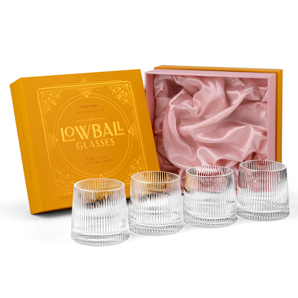 Art Deco Speakeasy Lowball Glasses