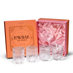 Art Deco Gatsby Lowball Glasses