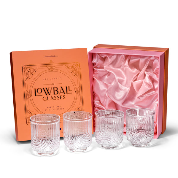 Art Deco Gatsby Lowball Glasses