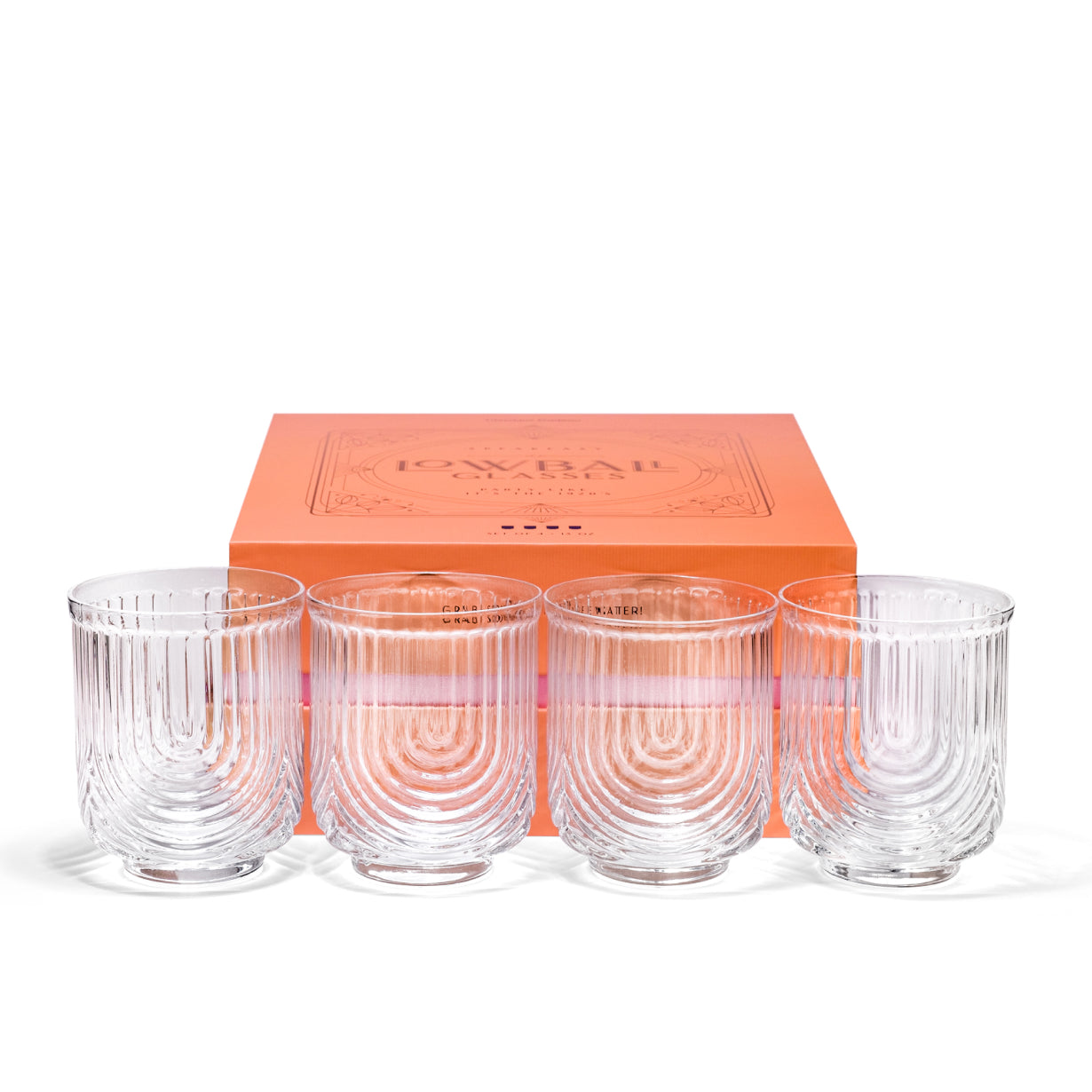 Art Deco Gatsby Lowball Glasses