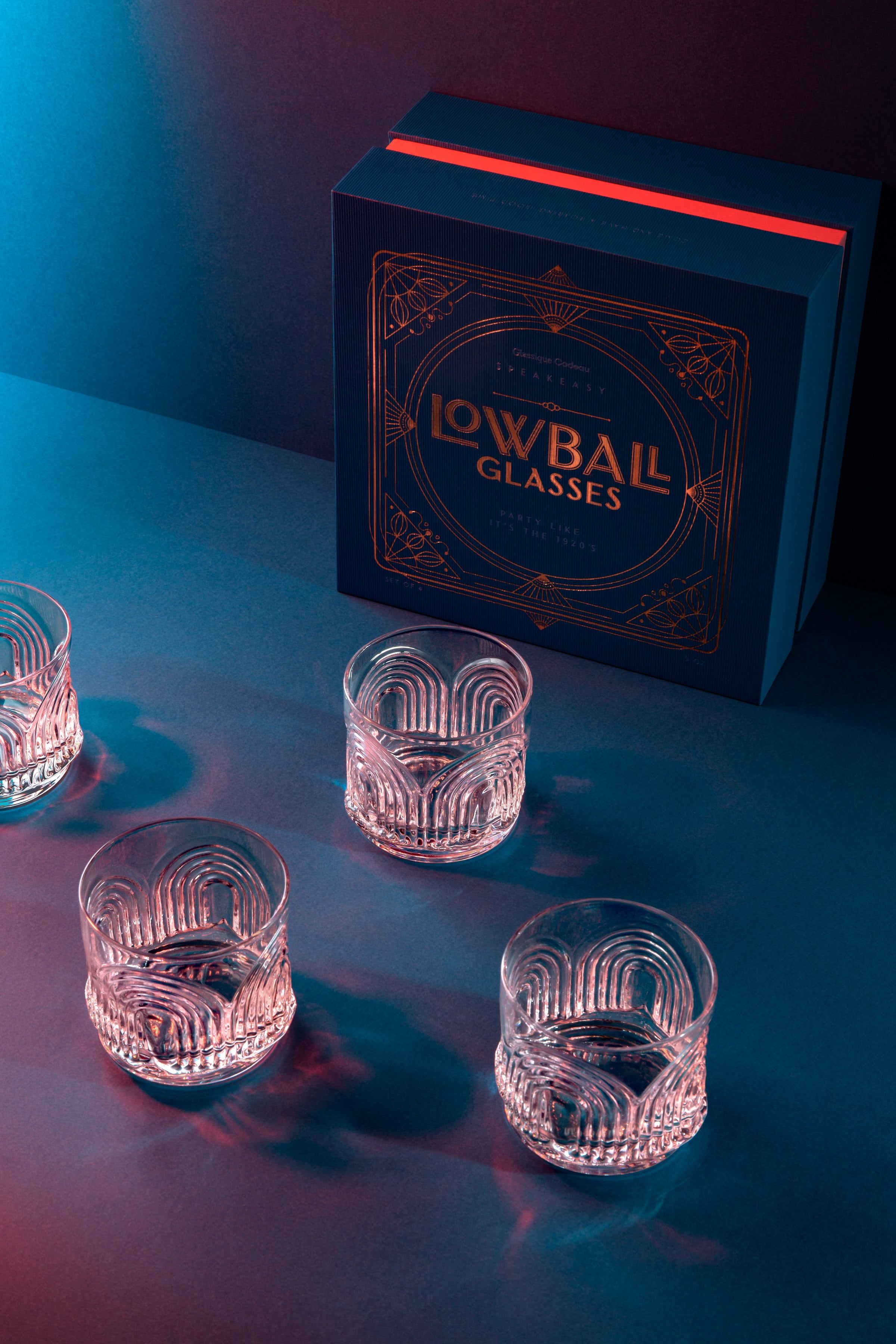 Art Deco 1920s' Lowball Glasses