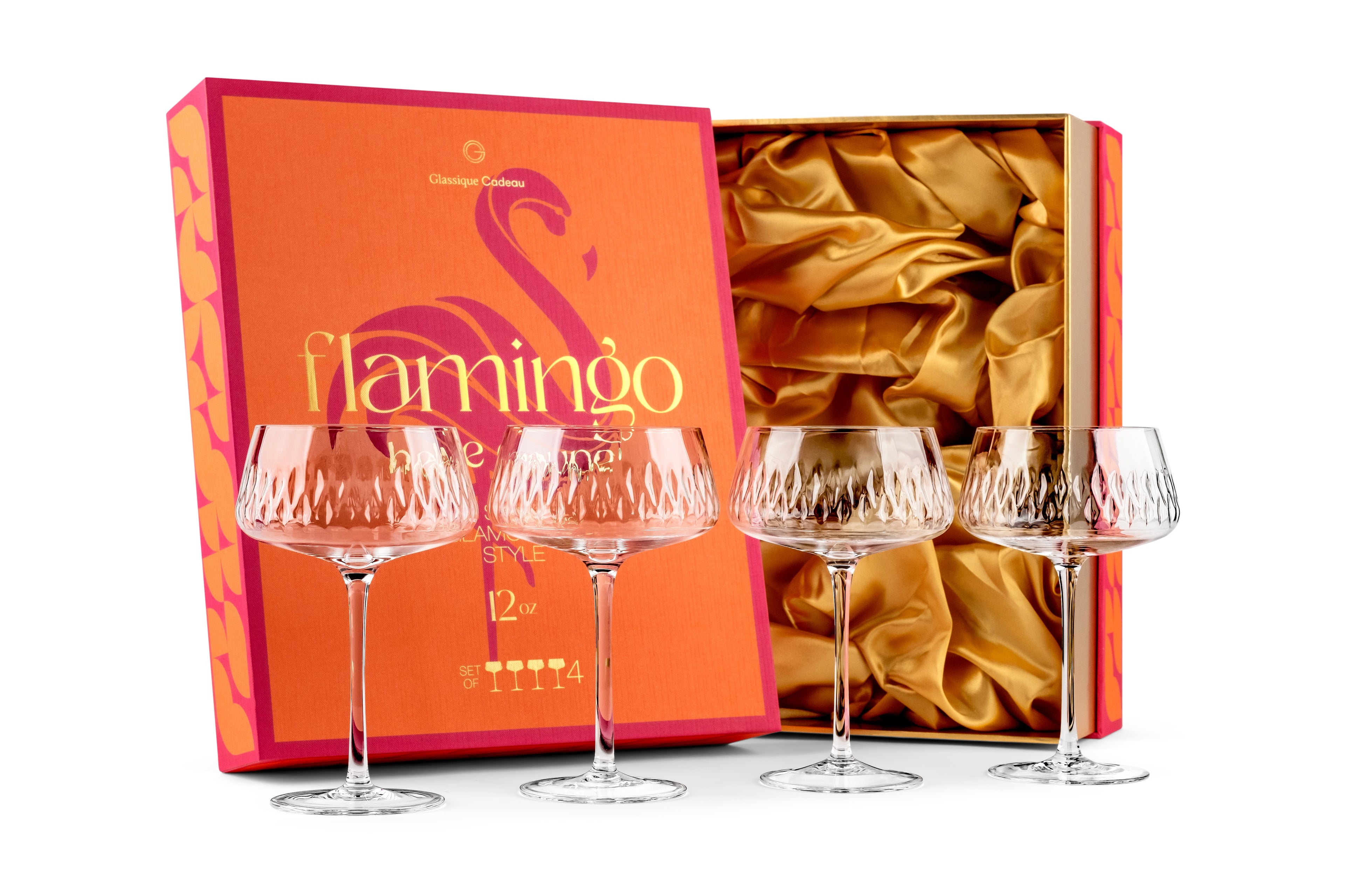 Flamingo Belle Coupe Glasses