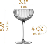 Venus Nick and Nora Cocktail Glasses