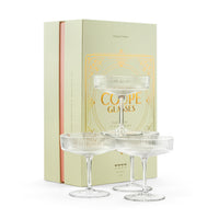 Art Deco Champagne and Cocktail Coupe Glasses