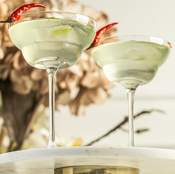 Crystal Margarita Cocktail Glasses