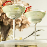 Crystal Margarita Cocktail Glasses