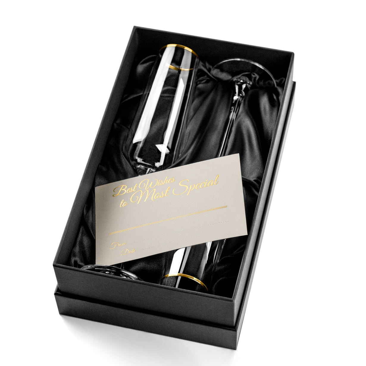 Gold Rimmed Champagne Glasses