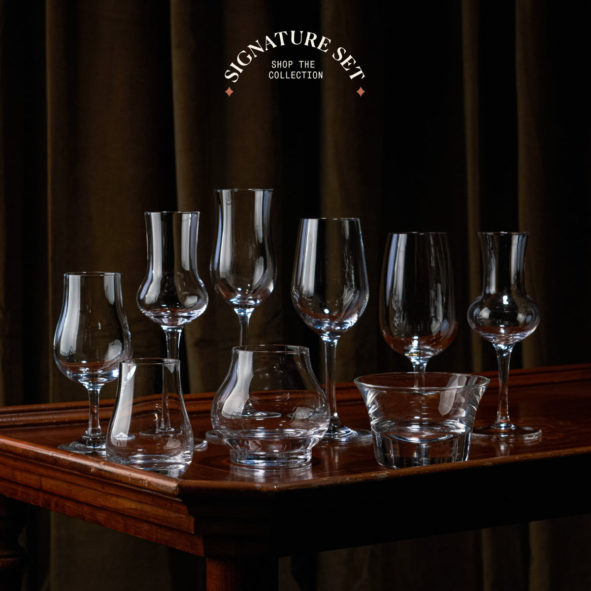 GLASSIQUE CADEAU Port and Dessert Wine, Sherry, Cordial, Aperitif Tasting Glasses | Set of 6 Small Crystal 7 oz Sippers