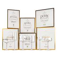 Crystal Aperol Spritz Cocktail Glasses