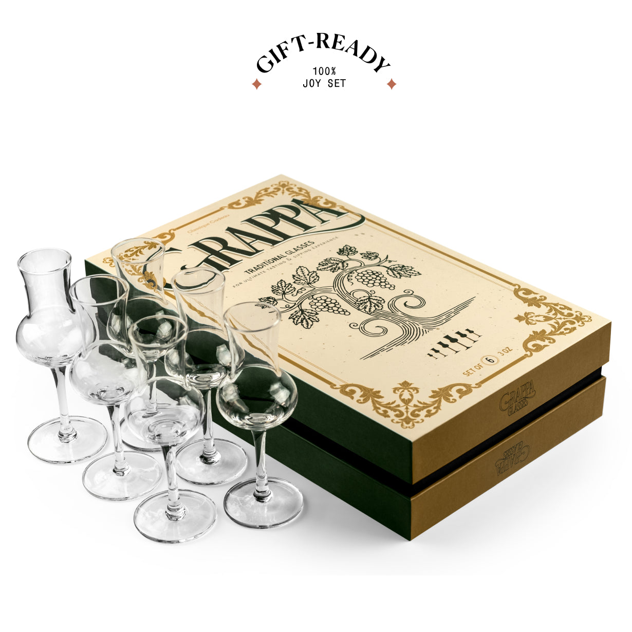 Long Stemmed Grappa Snifter Glasses