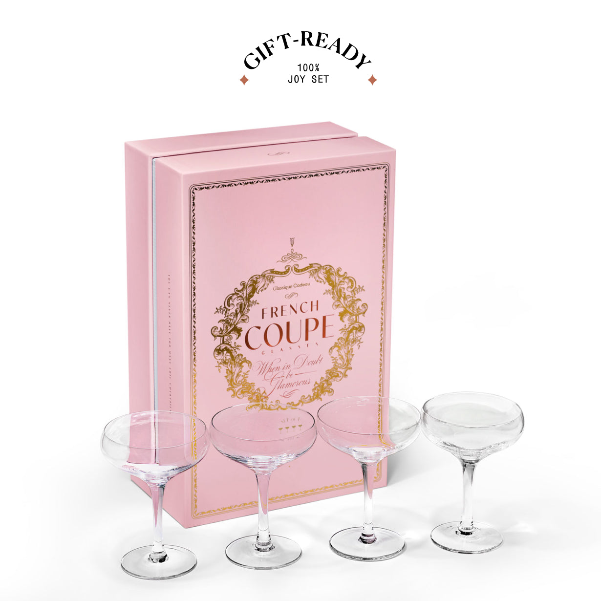 French Champagne and Cocktail Coupe Glasses