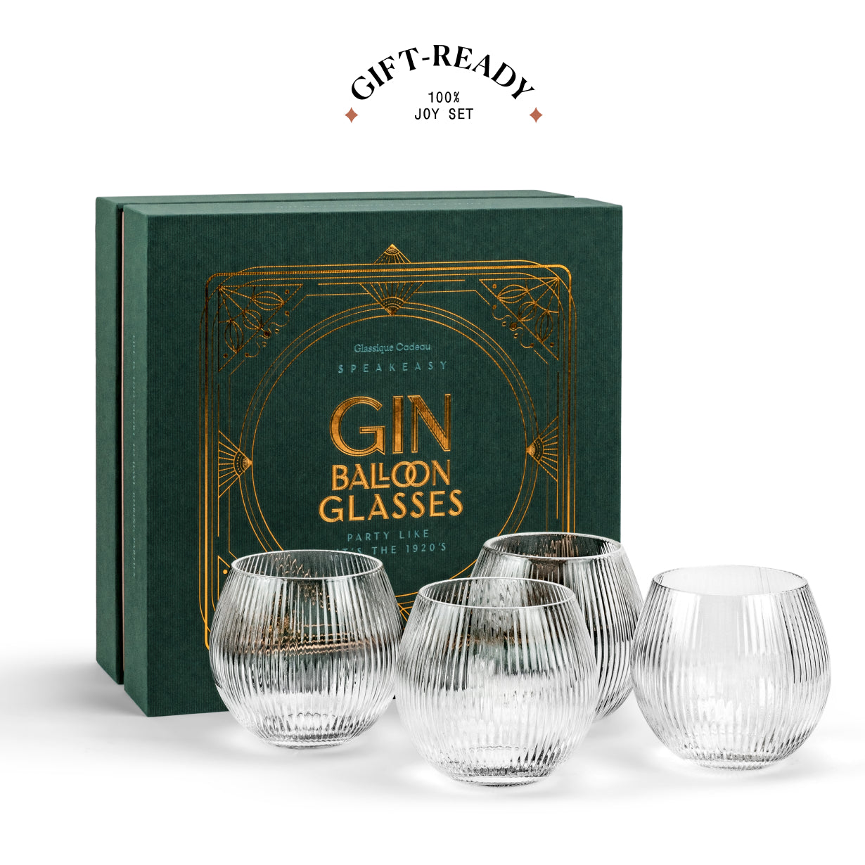 Art Deco Gin and Tonic Glasses