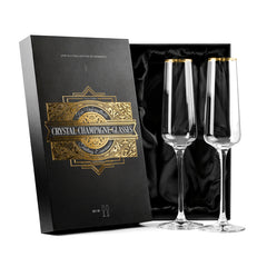 Gold Rimmed Champagne Glasses