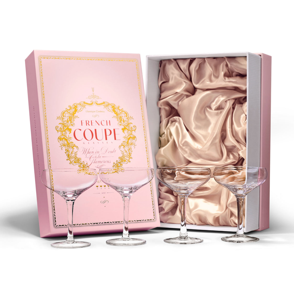 French Champagne and Cocktail Coupe Glasses
