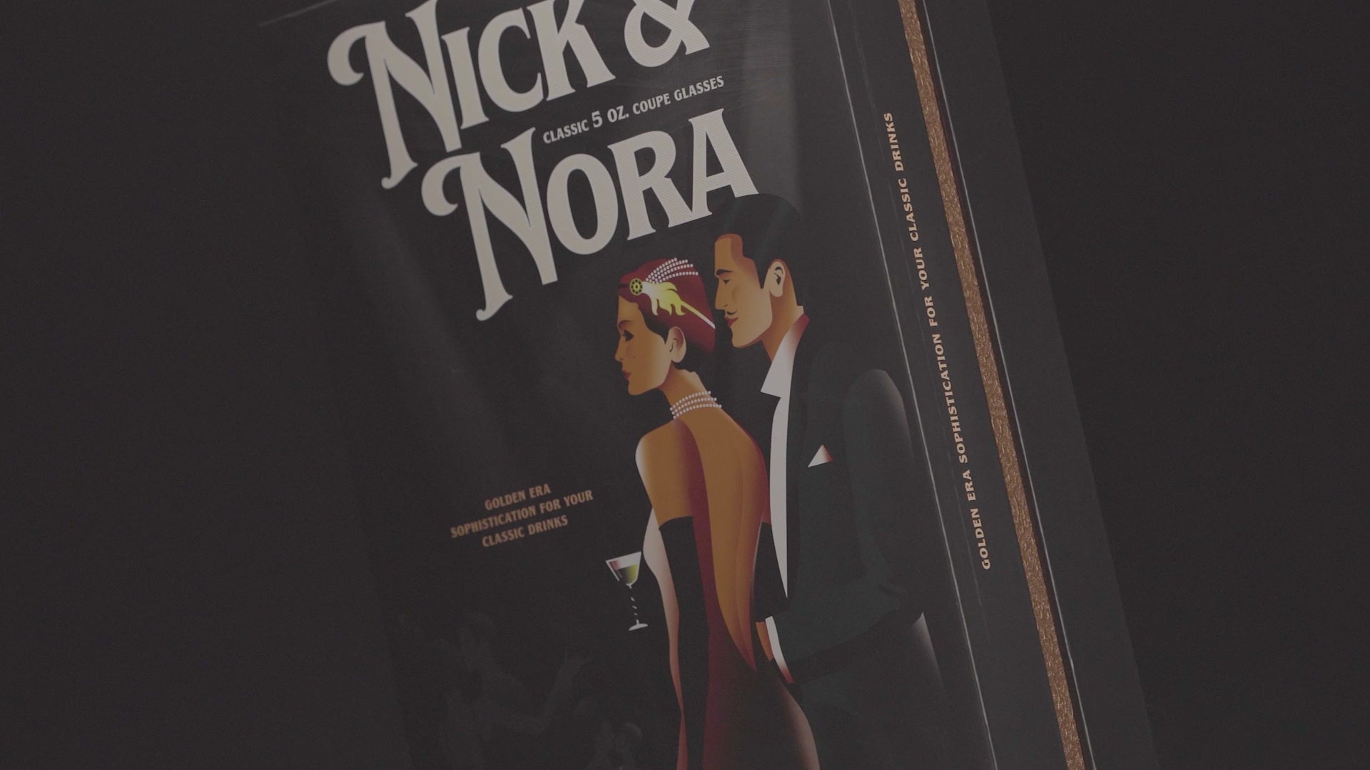 Retro Nick and Nora Coupe Glasses