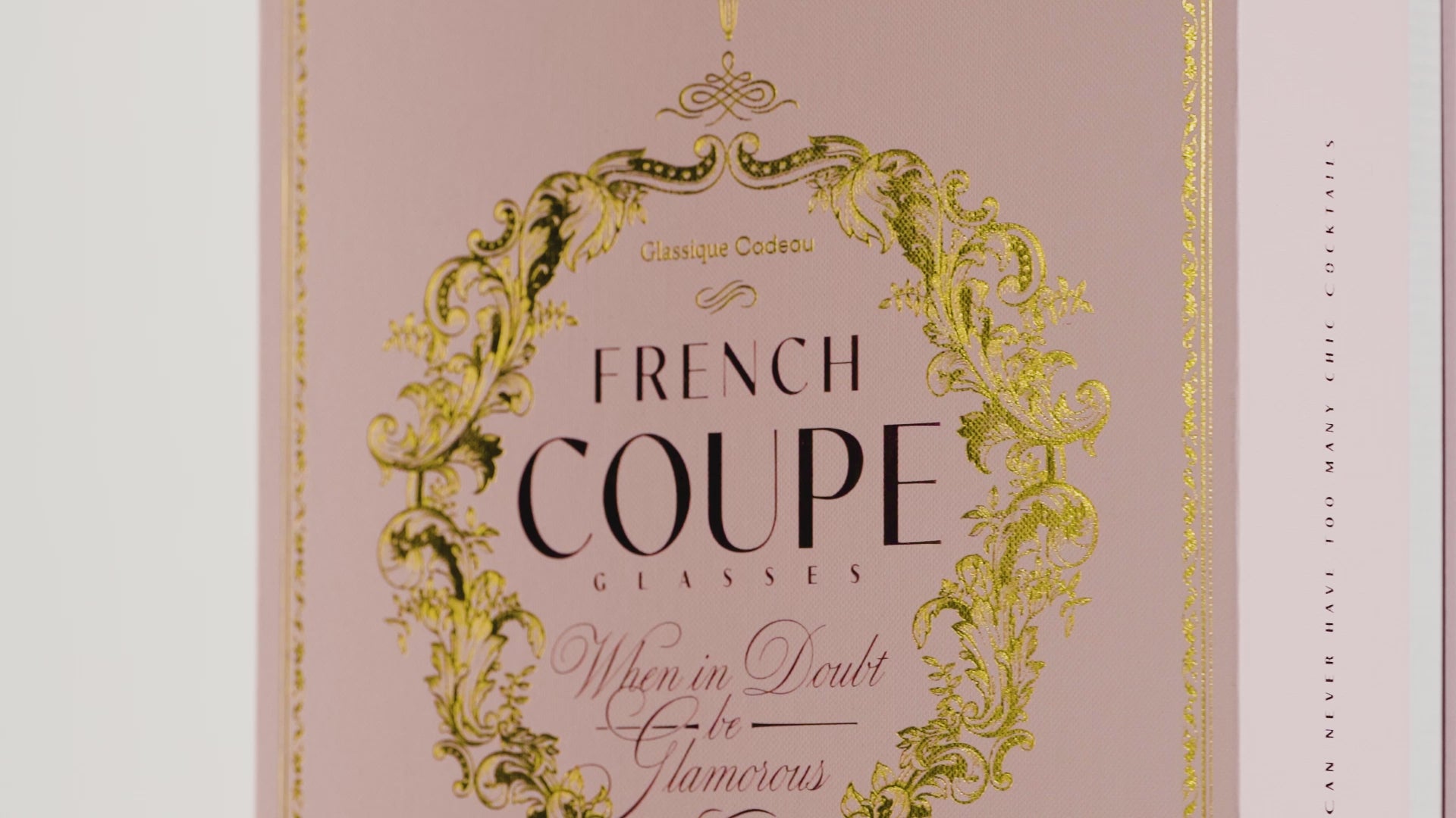 French Champagne and Cocktail Coupe Glasses