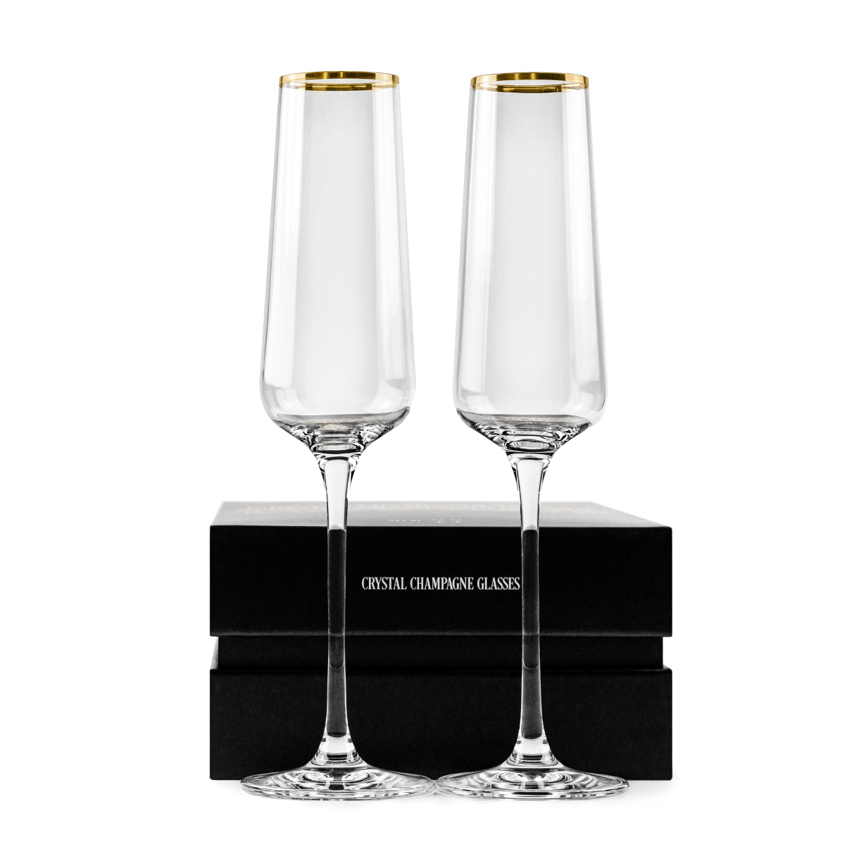 Gold Rimmed Champagne Glasses