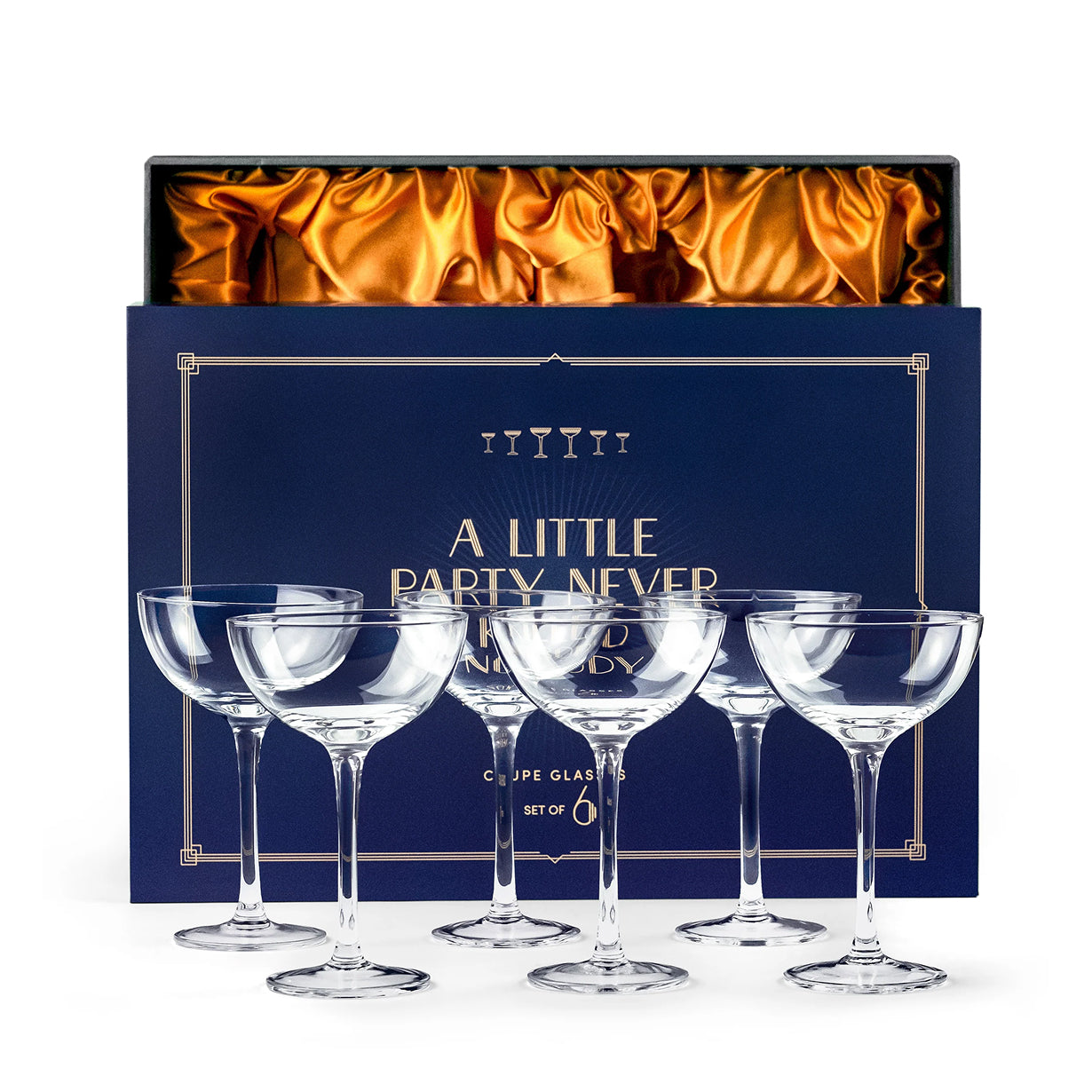 Vintage Roaring 20s' Champagne and Cocktail Coupe Glasses