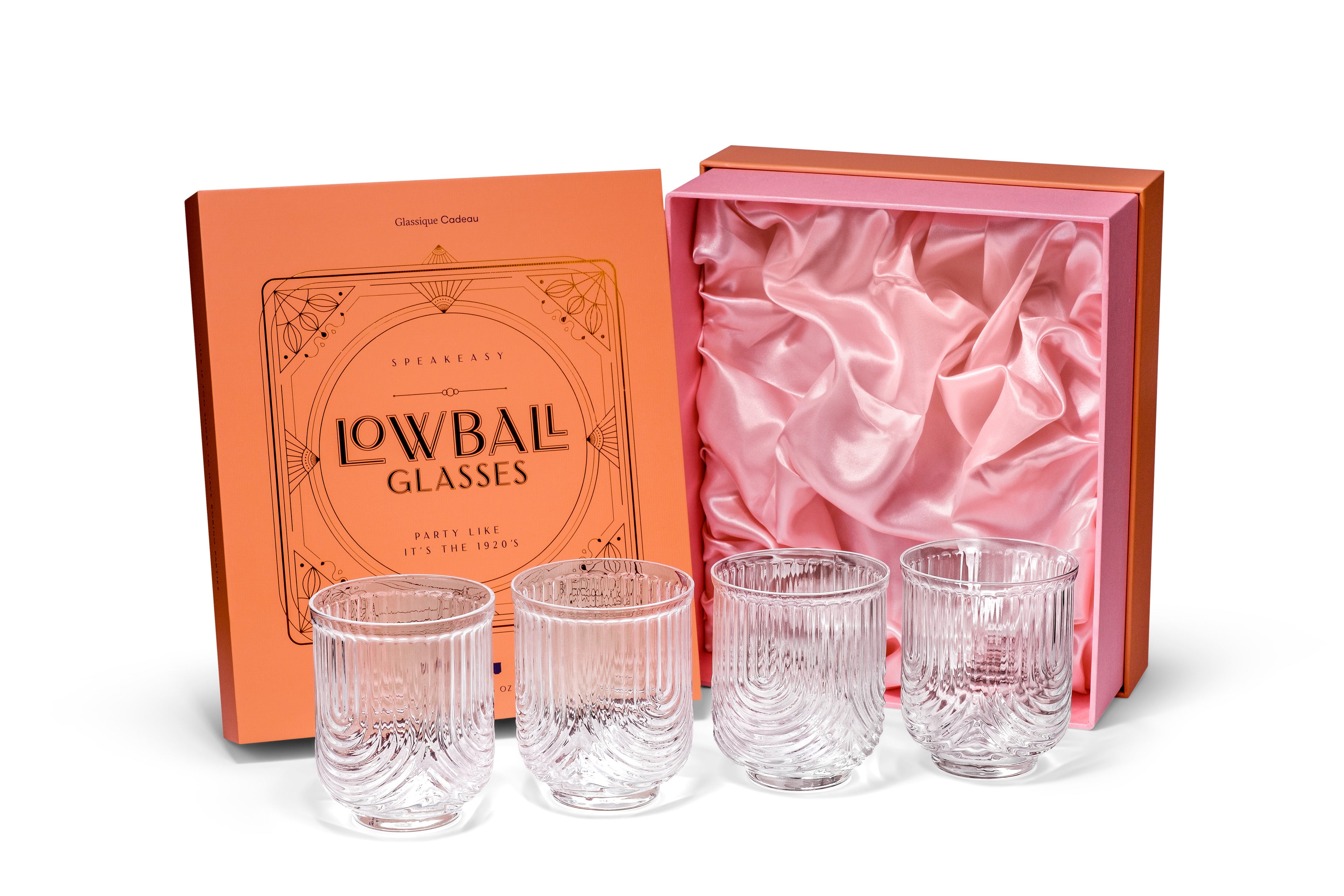 Art Deco Gatsby Lowball Glasses