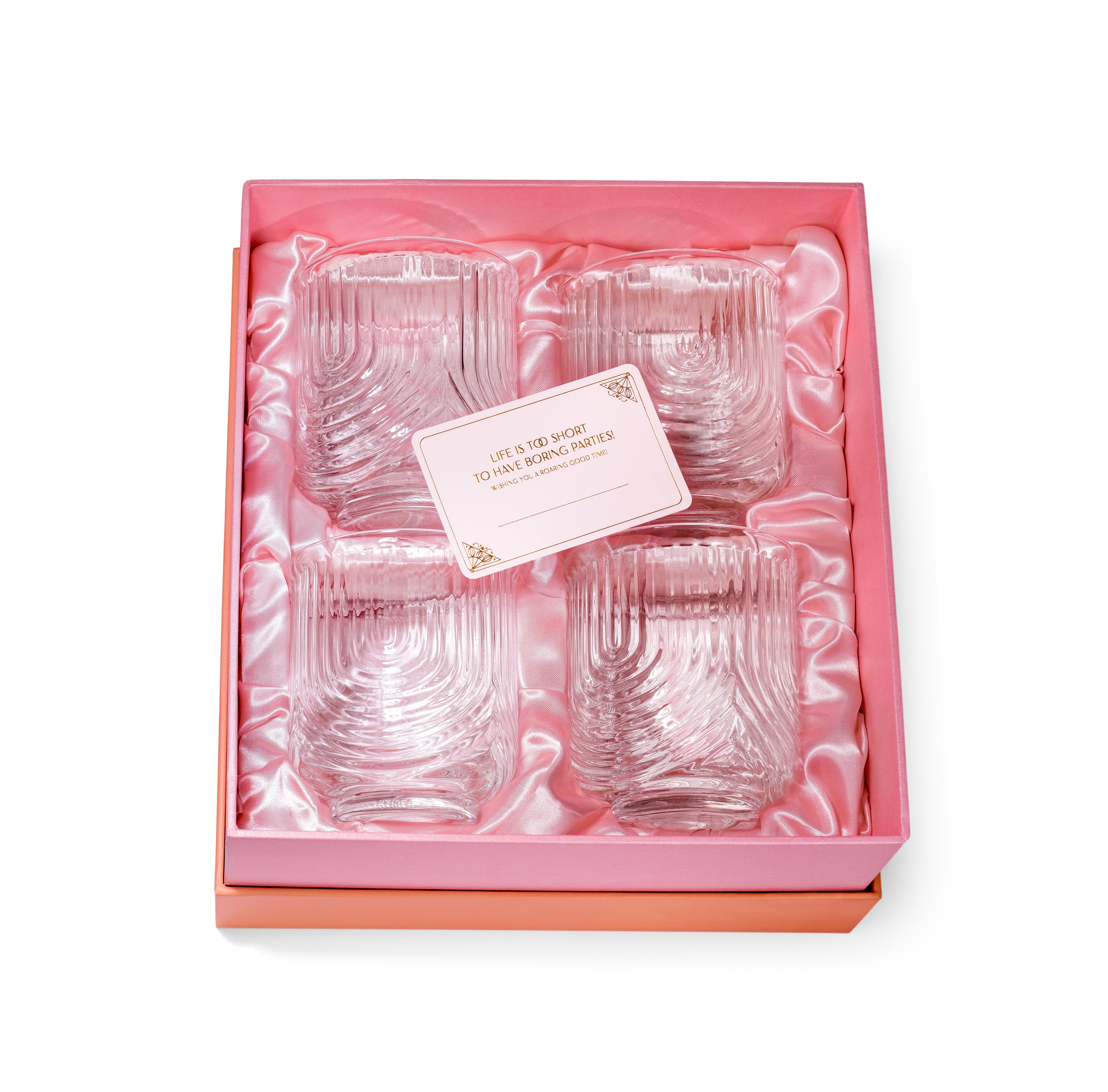 Art Deco Gatsby Lowball Glasses