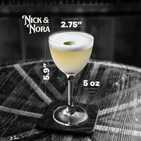 Retro Nick and Nora Coupe Glasses Gift Set of 6 – lifestyle hosting shot