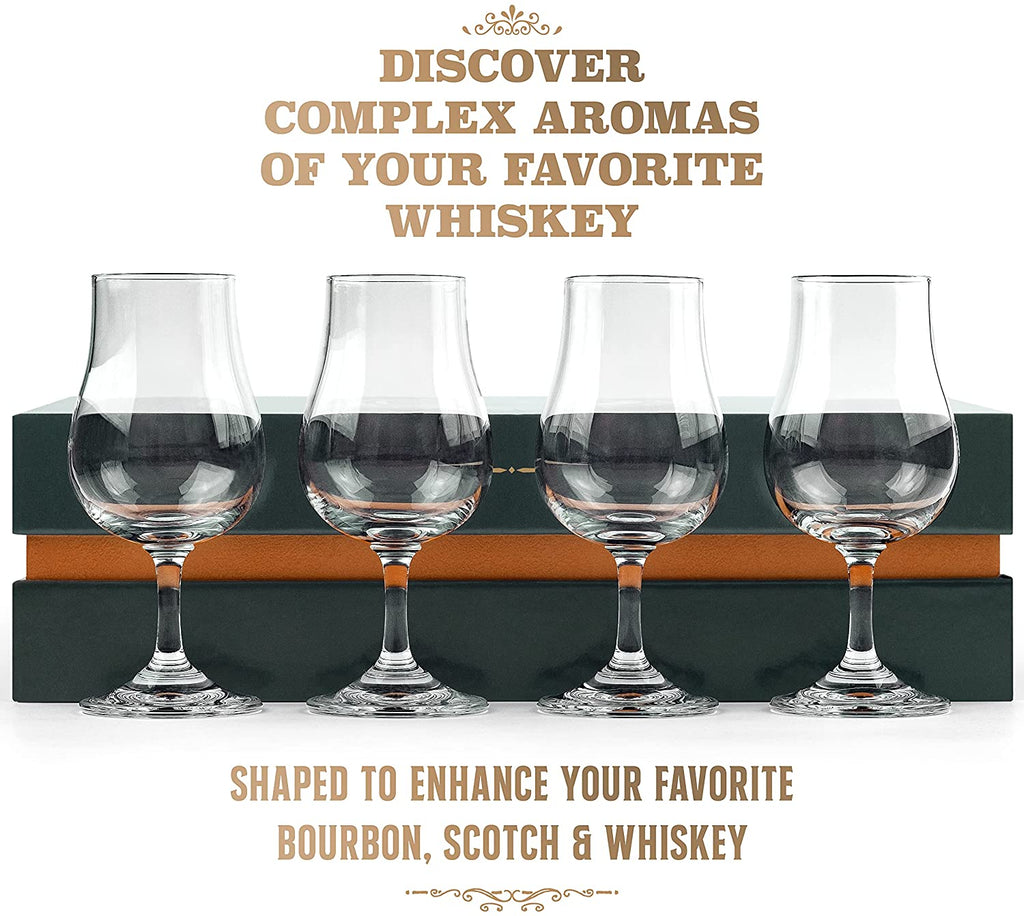 Whiskey, Bourbon and Scotch Tasting Glasses