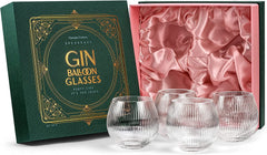 Art Deco Gin and Tonic Glasses