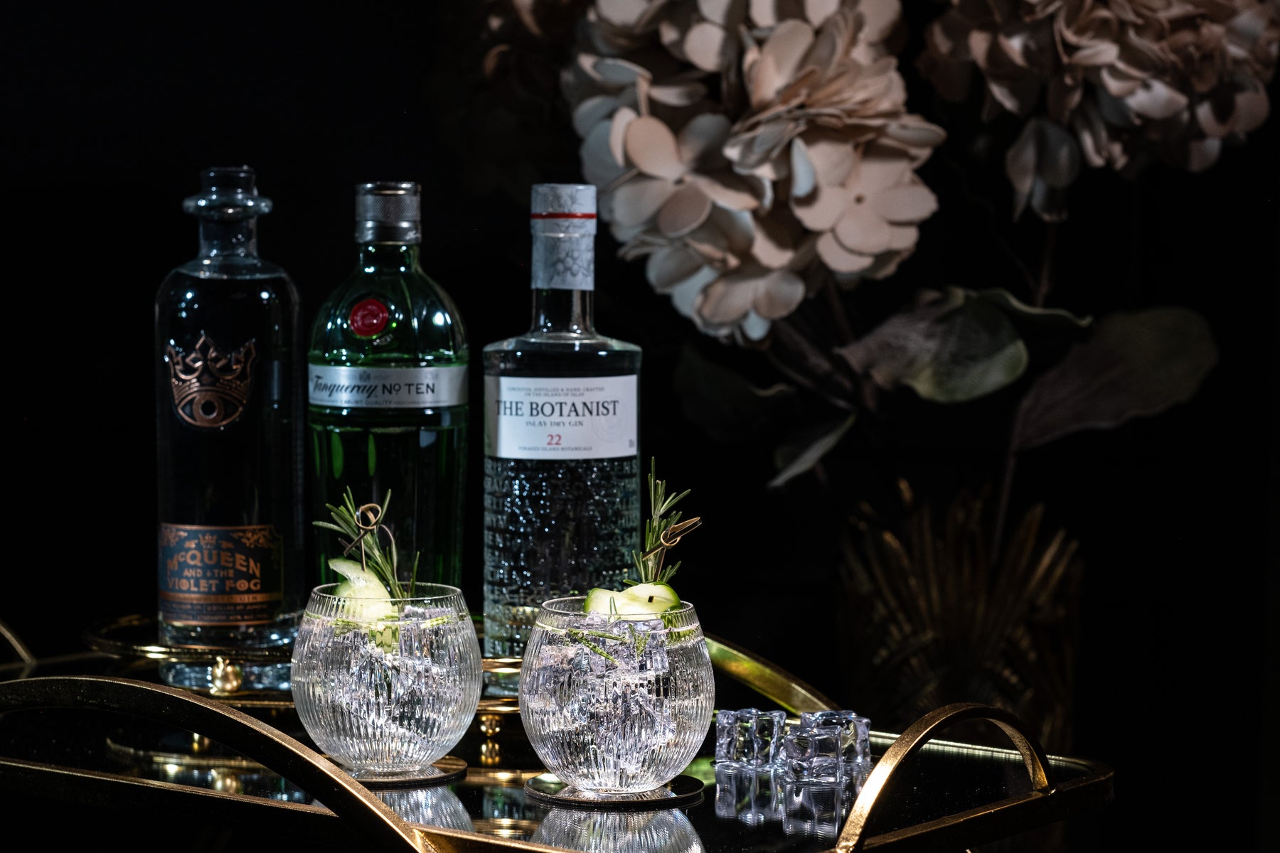 Vintage Art Deco Gin and Tonic Glasses Set of 4 13.5 oz Glassique