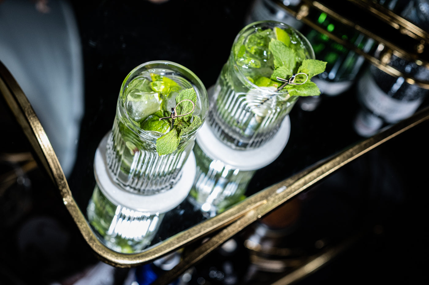 GLASSIQUE CADEAU Vintage Art Deco 1920s Highball Cocktail Glasses | Set of 4