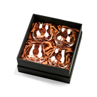 Stemless Brandy Cognac and Armagnac Crystal Tasting Glasses Gift Set – cocktail pour styling