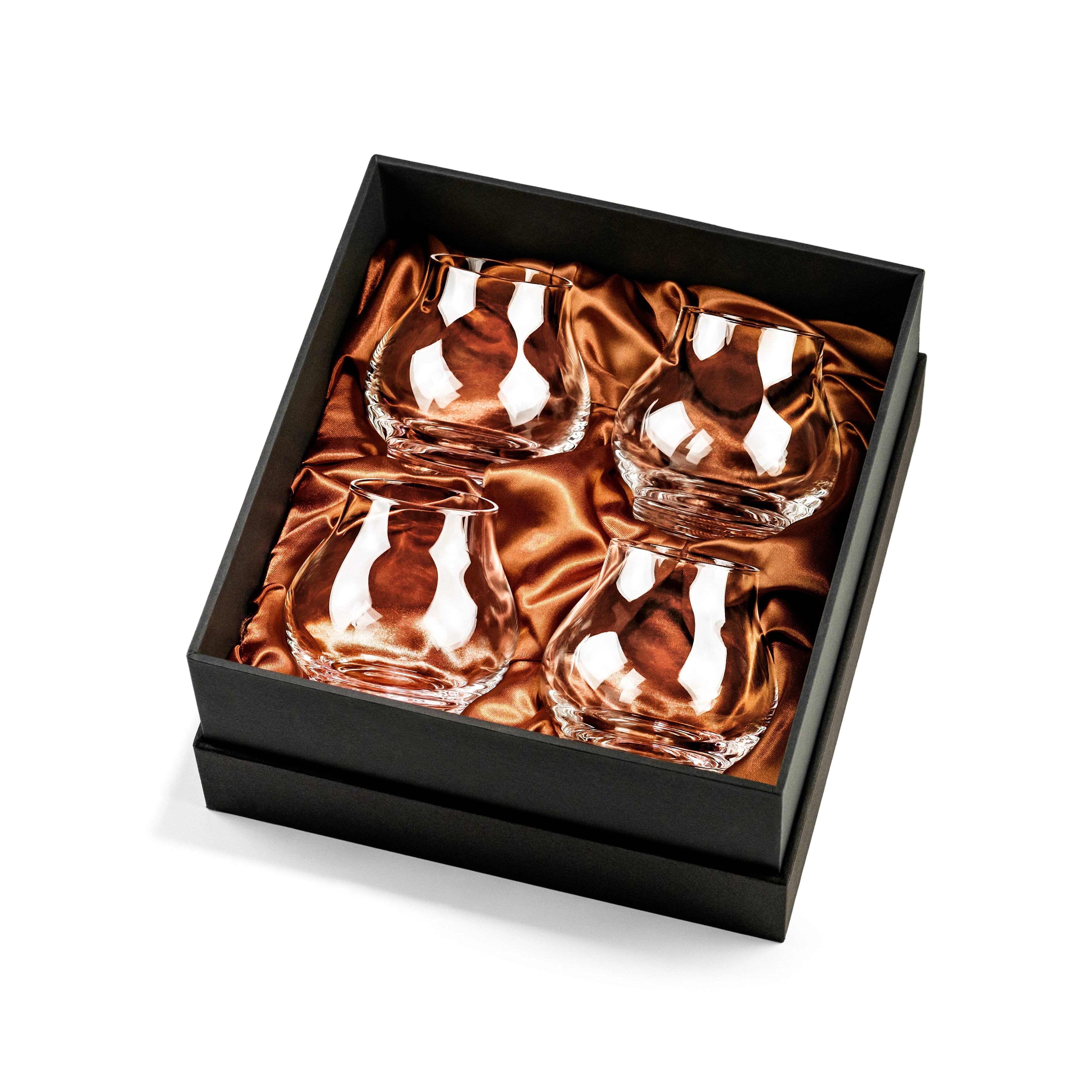 Stemless Brandy Cognac and Armagnac Crystal Tasting Glasses Gift Set – cocktail pour styling