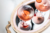 French Champagne and Cocktail Coupe Glasses Gift Set of 4 – styled gift moment
