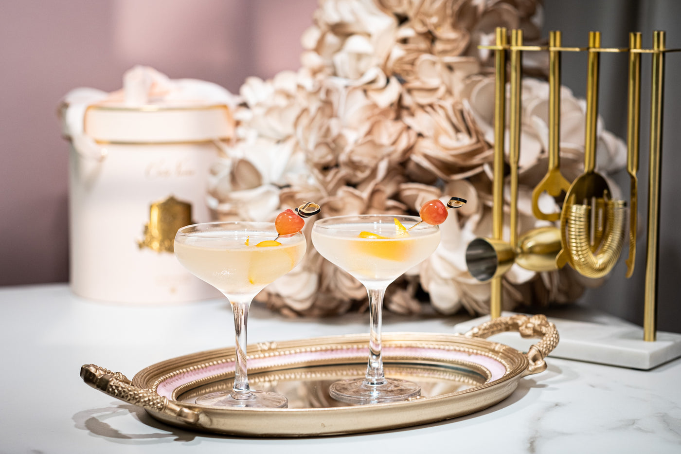French Champagne and Cocktail Coupe Glasses Gift Set of 4 – packaging unboxing detail