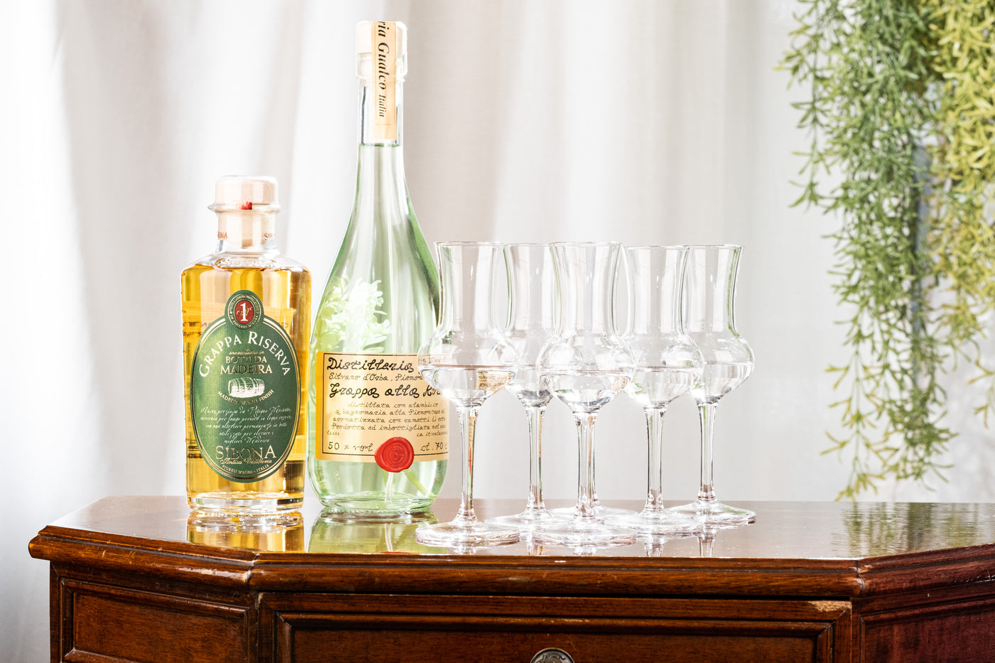 Long Stemmed Grappa Snifter Glasses