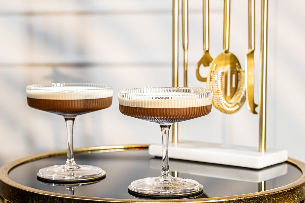 GLASSIQUE CADEAU Vintage Art Deco Nick and Nora Coupe Glasses | Set of 4 | 150ml GLASSIQUE CADEAU Vintage Art Deco Nick and Nora Coupe Glasses | Set of 4 | 150ml