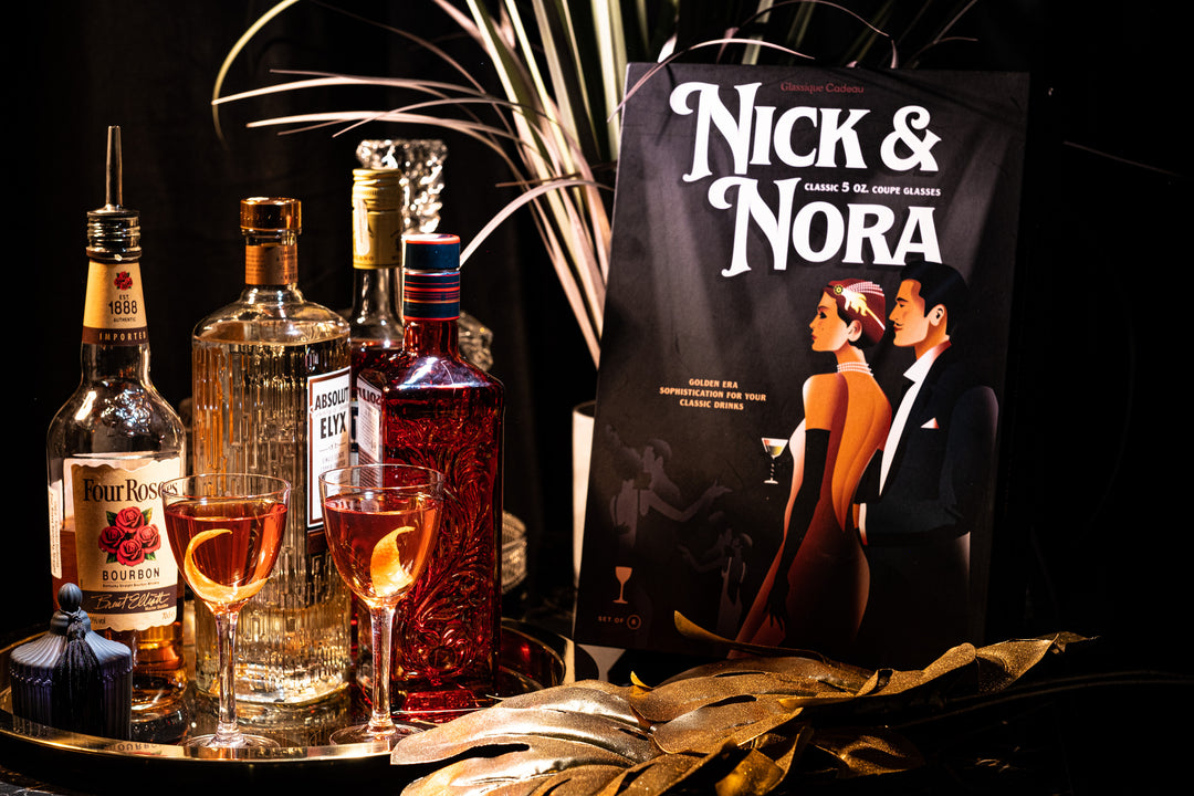 Nick and Nora Coupe Cocktail Glasses - Handblown