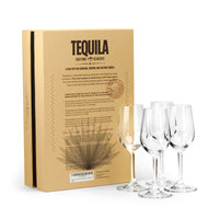 Tequila Crystal Tasting and Sipping Glasses Gift Set of 4 – set scale and proportions