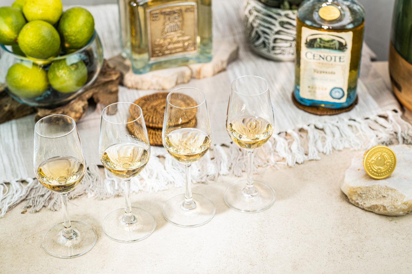 Tequila Crystal Tasting and Sipping Glasses Gift Set of 4 – signature gift presentation