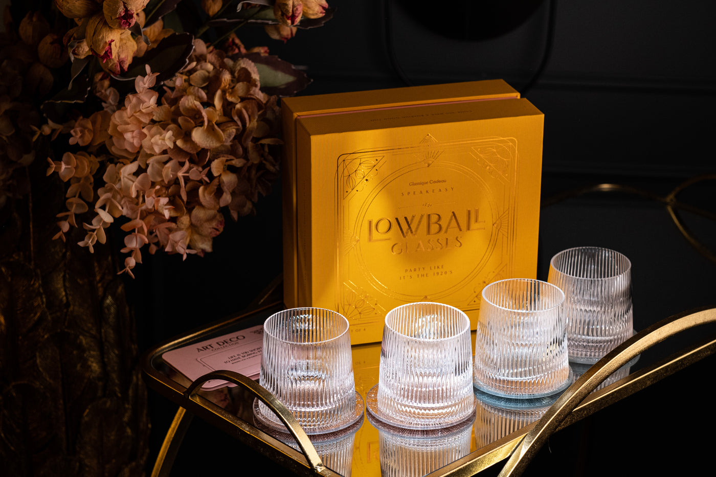 Art Deco Speakeasy Lowball Glasses