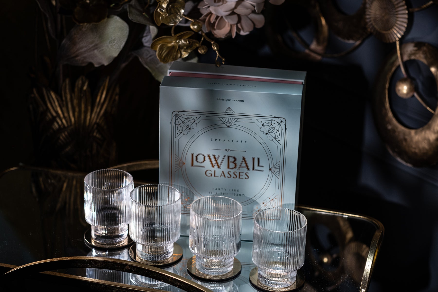 Libby Set of 4 Lowball Christmas Glasses/ Barware 