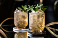 Vintage Art Deco Gatsby Lowball Cocktail Glasses Gift Set of 4 – cocktail pour styling
