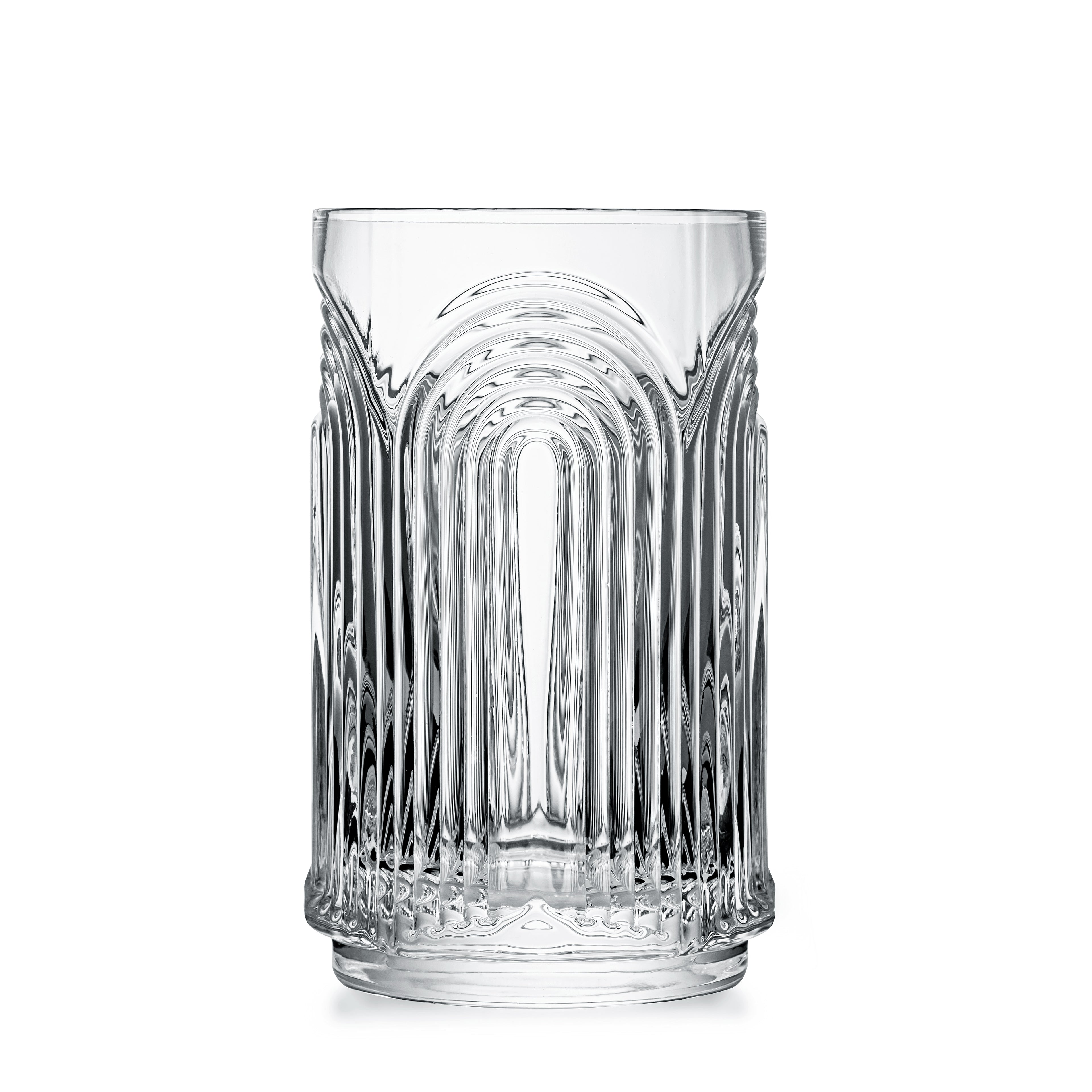 Vintage Art Deco 1920s Highball Glasses Gift Set of 4 – signature gift box closeup with cocktail recipes