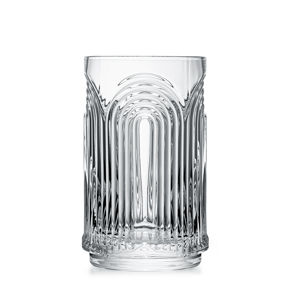 LUXU Highball Glasses 14 fl.oz,Set of 4, Lead-free Drinking