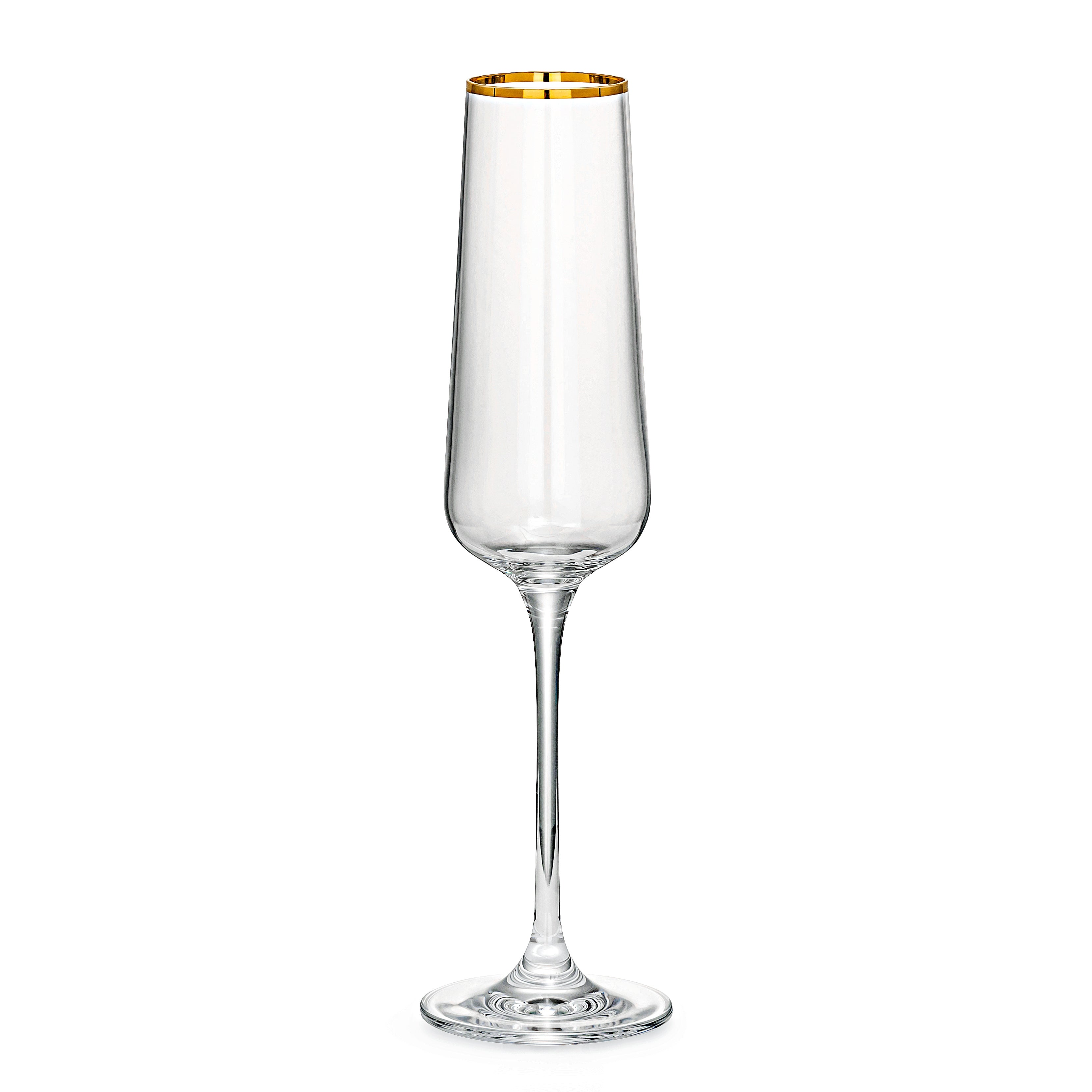 Gold Rimmed Champagne Glasses