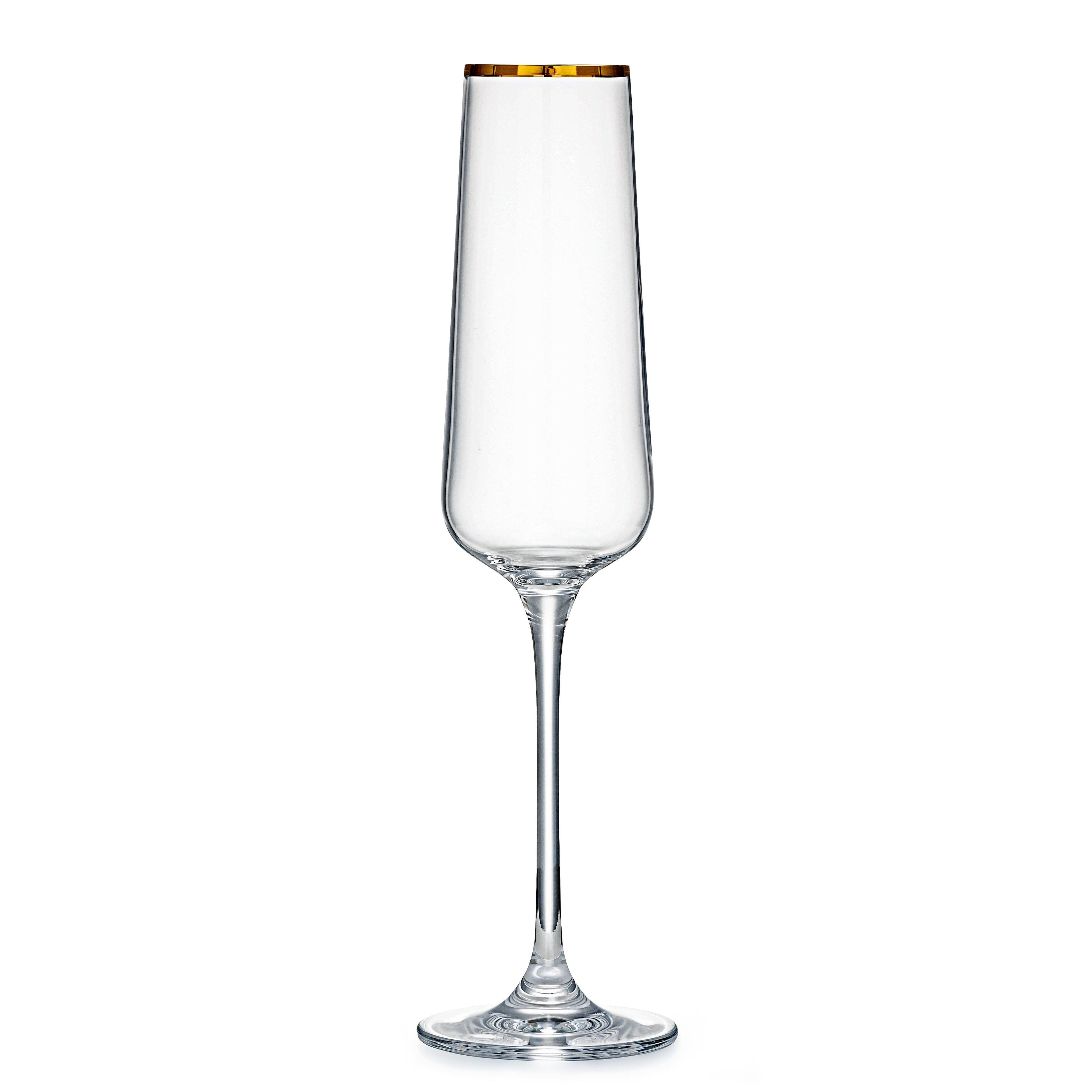 Gold Rimmed Champagne Glasses