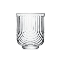 Vintage Art Deco Gatsby Lowball Cocktail Glasses Gift Set of 4 – signature gift box closeup with cocktail recipes