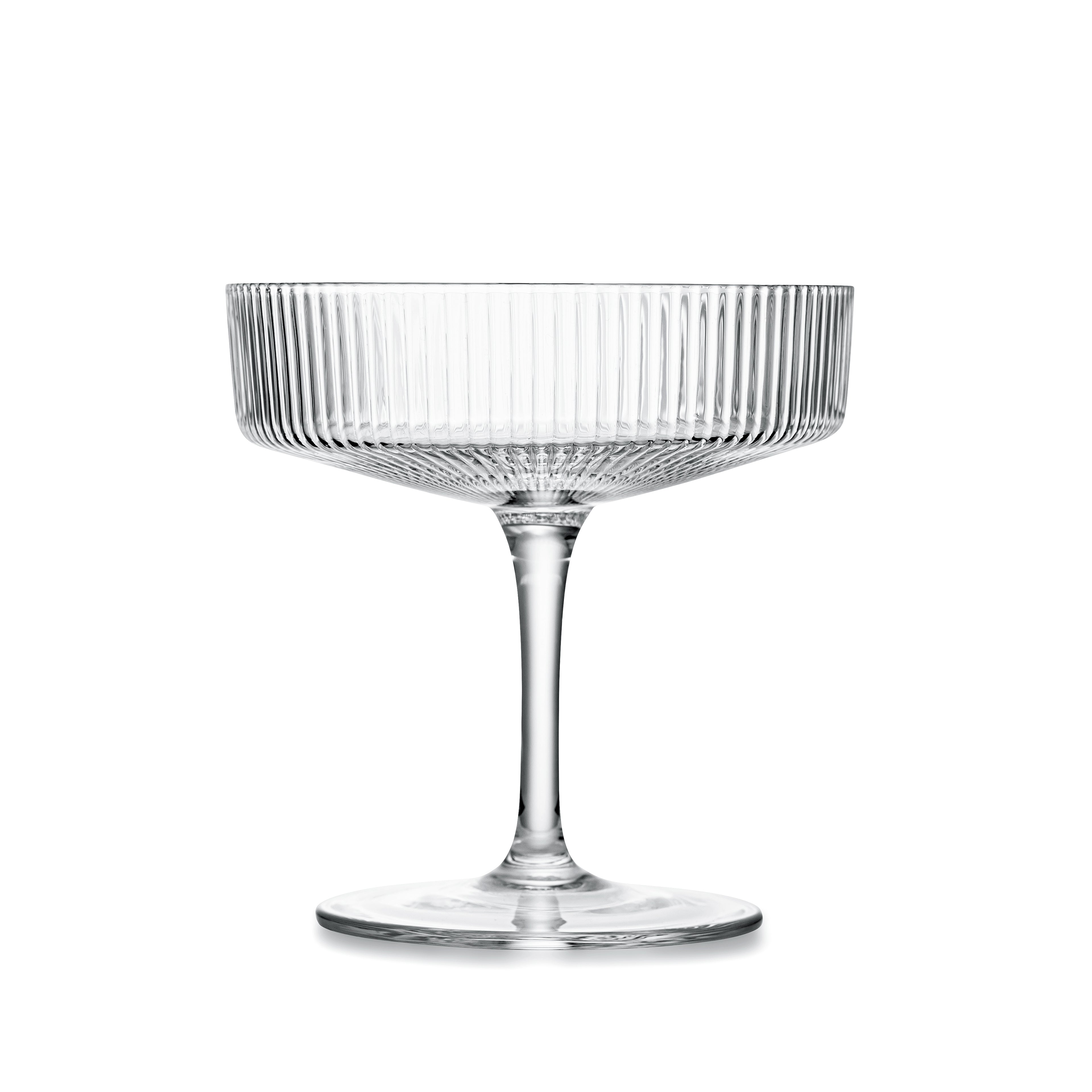 Art Deco Champagne and Cocktail Coupe Glasses